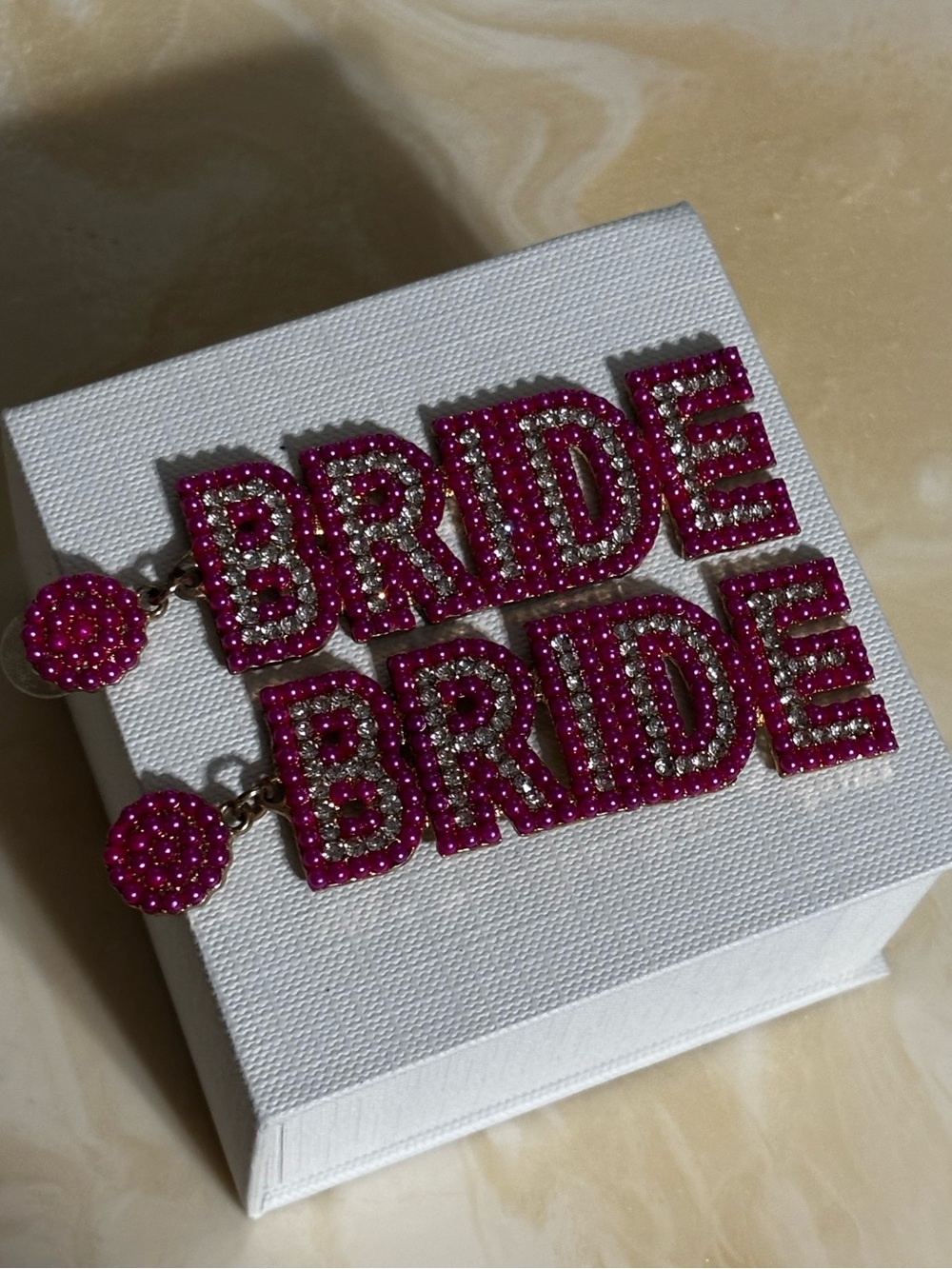 2 Pack Bachelorette Bride Earrings